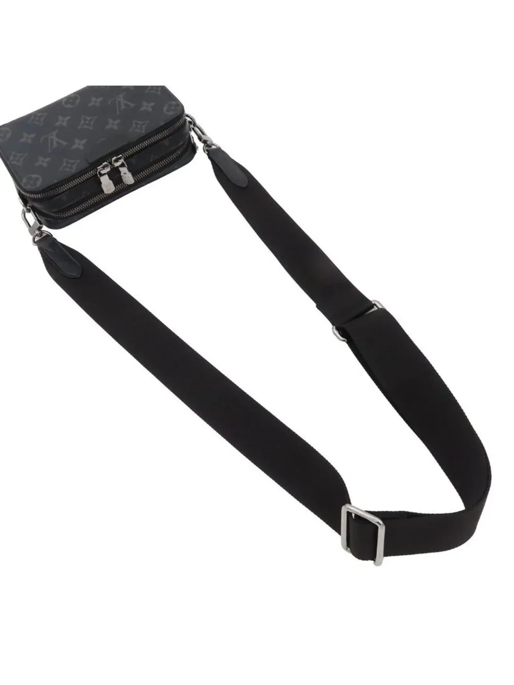 Louis Vuitton Alpha Wearable Wallet Black Monogram Eclipse Shoulder Bag